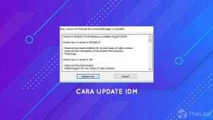 cara update IDM