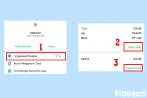 1663781622 hapus cache dan data aplikasi instagram